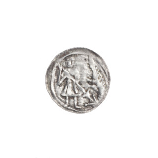 denarius, Boleslaw III Krzywousty (prince of Poland; 1107–1138), allegories, spearhead (issue