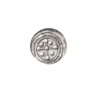 denarius, Boleslaw III Krzywousty (prince of Poland; 1086–1138), allegories, spearhead (issue