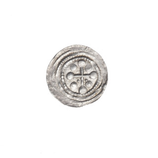 denarius, Boleslaw III Krzywousty (prince of Poland; 1086–1138), allegories, spearhead (issue