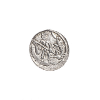denarius, Boleslaw III Krzywousty (prince of Poland; 1086–1138), allegories, equal-armed cross,