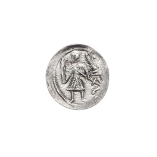 denarius, Boleslaw III Krzywousty (Prince of Poland; 1107–1138), allegories, equal-armed cross,