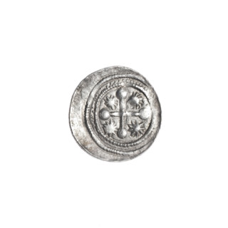 denarius, Boleslaw III Krzywousty (Prince of Poland; 1107–1138), allegories, equal-armed cross,