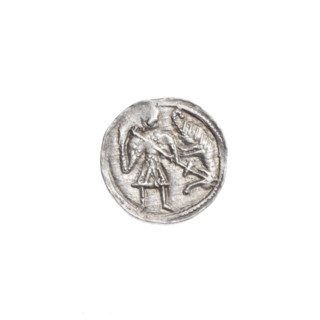 denarius, Boleslaw III Krzywousty (Prince of Poland; 1107–1138), allegories, equal-armed cross,