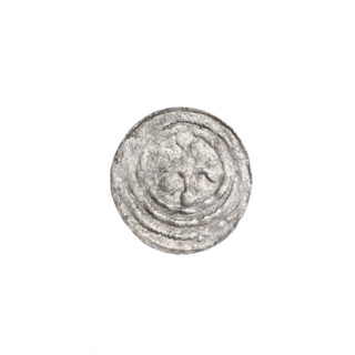 Denarius, Boleslaw III Krzywousty (prince of Poland; 1086–1138). Obverse: in a beaded border, a