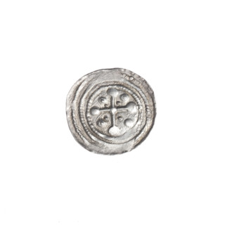 Denarius of Boleslaw III Krzywousty (prince of Poland, ca. 1086–1138), ca. 1125–1138. Obverse: in