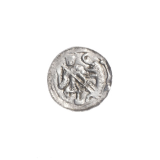 Denarius, Boleslaw III Krzywousty (prince of Poland; ca. 1086–1138). Obverse: in the beaded border,