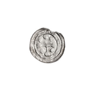 Denarius of Boleslaw III Krzywousty (prince of Poland; ca. 1086–1138), ca. 1125–1138. Obverse: