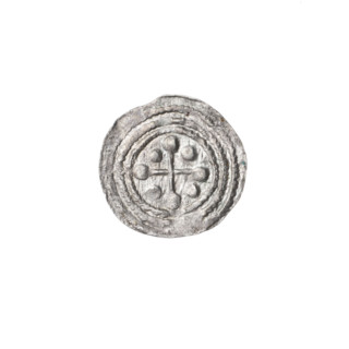 Denarius, Boleslaw III Krzywousty (prince of Poland; 1086–1138). Obverse: in beaded border, a