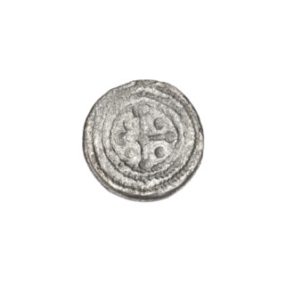Denarius, Boleslaw III Krzywousty (prince of Poland; 1107–1138). Obverse: in a beaded border, a