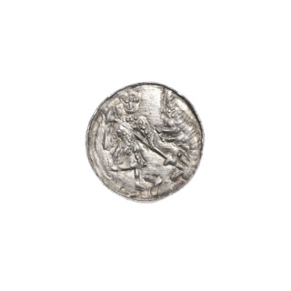 Denarius, Boleslaw III Krzywousty (prince of Poland; 1107–1138), ca. 1125–1138. Obverse: in beaded