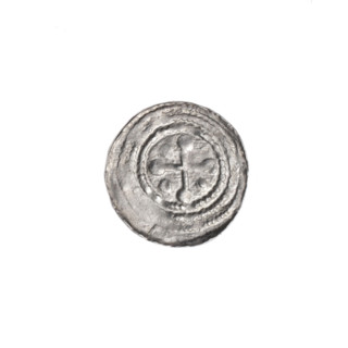 denarius, Boleslaw III Krzywousty (prince of Poland; 1107–1138), allegories, spearhead (issue