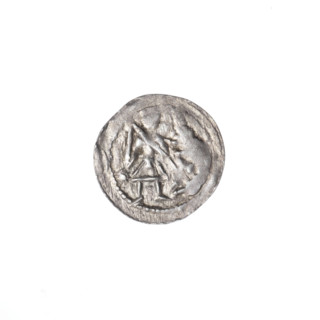 denarius, Boleslaw III Krzywousty (prince of Poland; 1086–1138), Romanesque, allegories,