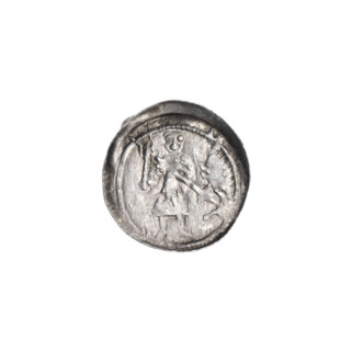 Denarius, Boleslaw III Krzywousty (prince of Poland; 1086–1138). Obv.: In the beaded border, a