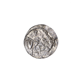 denarius, Boleslaw III Krzywousty (prince of Poland; 1086–1138), allegories, spearhead (issue