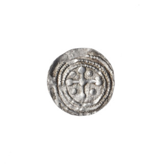 Denarius, Boleslaw III Krzywousty (prince of Poland; 1086–1138). Obverse: in a beaded border, a
