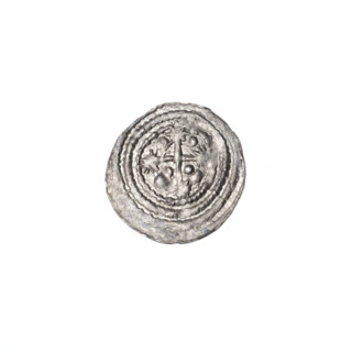 denarius, Boleslaw III Krzywousty (prince of Poland; 1086–1138), allegories, equal-armed cross,