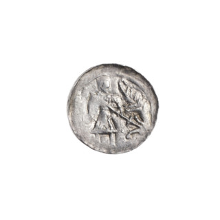 denarius, Boleslaw III Krzywousty (prince of Poland; 1086–1138 / 1107–1138), allegories, spearhead