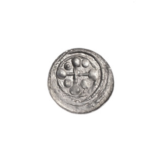 denarius, Boleslaw III Krzywousty (prince of Poland; 1086–1138), allegories, spearhead (issue