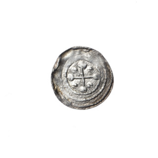 denarius, Boleslaw III Krzywousty (prince of Poland; 1086–1138 / reign 1107–1138), allegorical