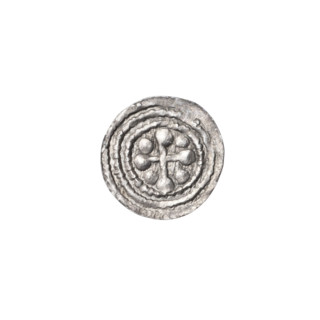 denarius, Boleslaw III Krzywousty (prince of Poland; 1086–1138), allegories, equal-armed cross,
