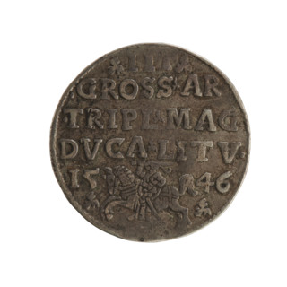 Lithuanian trojak, Sigismund II Augustus (King of Poland; 1544–1572), coats of arms, Jagiellonians