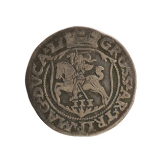 Lithuanian trojak, Sigismund II Augustus (king of Poland; 1544–1572); maker: Gabriel Tarlo (ca.