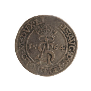 Lithuanian trojak, Sigismund II Augustus (king of Poland; 1544–1572); maker/issuer associations: