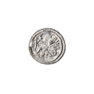 Denarius of Boleslaw III Krzywousty (prince of Poland; c. 1086–1138), Romanesque coin, ca.