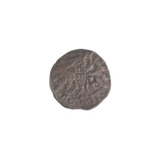 Gdansk denarius, Sigismund II Augustus (King of Poland; 1544–1572), Jagiellon dynasty; obverse: