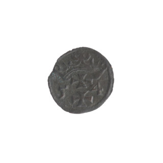 Gdansk denarius, Sigismund II Augustus (King of Poland; 1544–1572); emblems of the Jagiellon