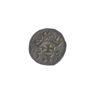 Gdansk denarius, Sigismund II Augustus (King of Poland; 1544–1572), Jagiellons (dynasty). Obverse: