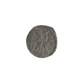 Gdansk denarius, Sigismund II Augustus (King of Poland; 1544–1572). Obverse: in the border the