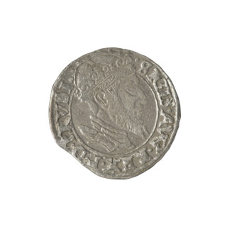 Gdansk grosz, Sigismund II Augustus (King of Poland; 1544–1572), Jagiellons (dynasty). Obv.: