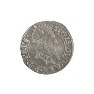 Gdansk grosz, Sigismund II Augustus (King of Poland; 1544–1572), Jagiellon dynasty. Obverse: