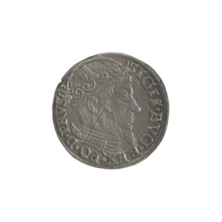 Gdansk trojak, Sigismund II Augustus (King of Poland; 1544–1572), Jagiellonians (dynasty). Obverse: