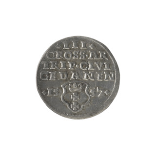 Gdansk trojak, Sigismund II Augustus (King of Poland; 1544–1572), Jagiellonians (dynasty). Obv.: