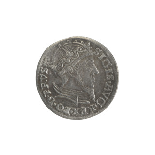 Gdansk trojak, Sigismund II Augustus (King of Poland; 1544–1572), Jagiellonian dynasty; obverse: