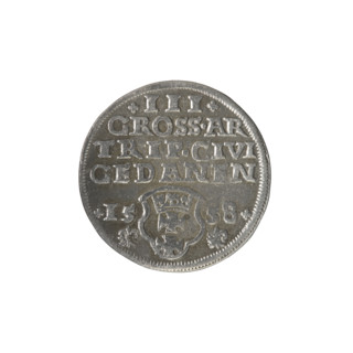 Gdansk trojak, Sigismund II Augustus (King of Poland; 1544–1572), Jagiellonians (dynasty); obverse: