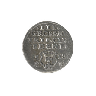 Gdansk trojak, Sigismund II Augustus (King of Poland; 1544–1572), Jagiellonians (dynasty). Obverse: