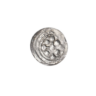 denarius, Boleslaw III Krzywousty (prince of Poland; 1086–1138), allegories, spearhead (issue