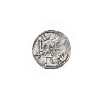 denarius, Boleslaw III Krzywousty (prince of Poland; 1086–1138), allegories, spearhead (issue