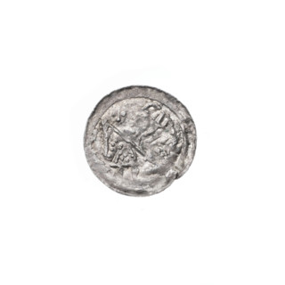 denarius, Boleslaw III Krzywousty (prince of Poland; 1107–1138), allegories, spearhead (issue