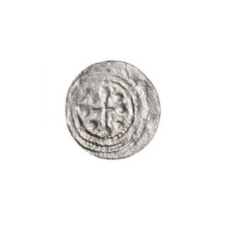 denarius, Boleslaw III Krzywousty (prince of Poland; 1086-1138), equal-armed cross, spearhead