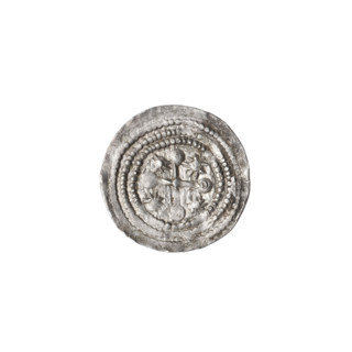 denarius, Boleslaw III Krzywousty (prince of Poland; 1086–1138), allegories, spearhead (issue