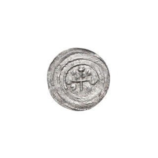 Denarius, Boleslaw III Krzywousty (prince of Poland; 1086–1138). Obverse (in beaded border): a