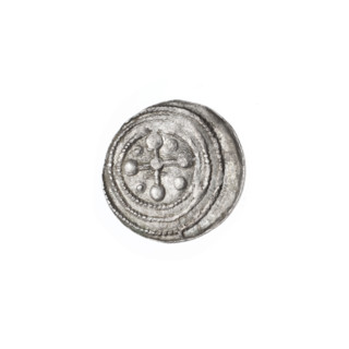 denarius, Boleslaw III Krzywousty (prince of Poland; 1107–1138), spearhead (issue mark),