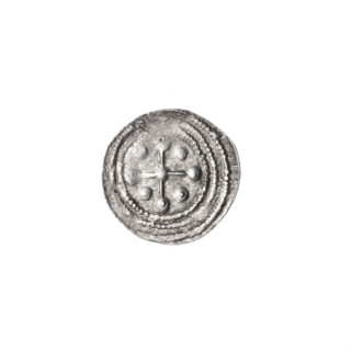 Denarius, Boleslaw III Krzywousty (prince of Poland; 1086–1138). Romanesque-style coin, ca.