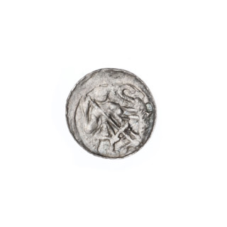 Denarius, Boleslaw III Krzywousty (prince of Poland; 1086/1107–1138). Obv.: in a linear border, a
