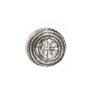 Denarius, Boleslaw III Krzywousty (Prince of Poland; 1107–1138). Obverse: within a beaded border, a