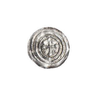 denarius, Boleslaw III Krzywousty (prince of Poland; 1086–1138), allegories, spearhead (issue
